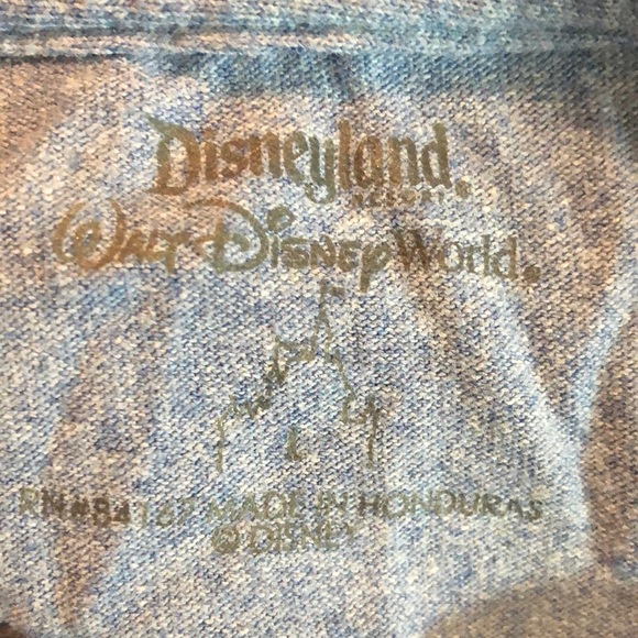 DISNEY size XLarge Mickey Mouse
Round Neck Ringer Tee InPark Authentic blue EUC - Picture 7 of 15